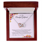Gift for Girlfriend "Falling in Love with You" Interlocking Hearts Necklace