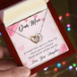 "I'd choose you as a friend..." Interlocking Hearts Necklace - Gift for Mom