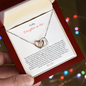Gift for Daughter-in-Law "We Both Love the Same Man" Interlocking Hearts Necklace