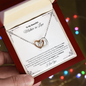 Gift for Mother in Law "I'm so lucky to have you in my life..." Interlocking Hearts Necklace