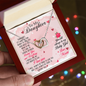 Gift for Daughter (from Mom) – “You Will Always Be My Baby Girl” Interlocking Hearts Necklace
