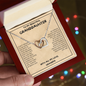Gift for Granddaughter "Remember whose granddaughter you are..." Interlocking Hearts Necklace