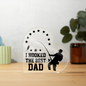 Gift for Dad (from Son) – “I Hooked the Best Dad” Heart‑Shaped Acrylic Block