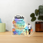 Gift for Dad (from Daughter) – “Every Step I Take” Heart Acrylic Block