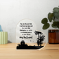 Gift for Husband – “You Are the Sun and the Moon” Heart Acrylic Block