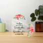 Gift for Grandma (from Granddaughter) – “The Love Between a Grandmother and Granddaughter” Heart Acrylic Block