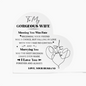 Gift for Wife – “Meeting You Was Fate” Heart‑Shaped Acrylic Block