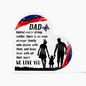 Gift for Dad – “Behind Every Strong Soldier” Heart Acrylic Block