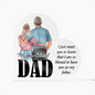 Gift for Dad (from Daughter) – “I Am So Blessed to Have You” Heart Acrylic Block