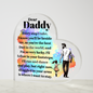 Gift for Dad (from Daughter) – “Every Step I Take” Heart Acrylic Block