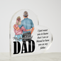 Gift for Dad (from Daughter) – “I Am So Blessed to Have You” Heart Acrylic Block