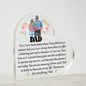 Gift for Dad (from Daughter) – “Thank You for Everything” Heart Acrylic Block