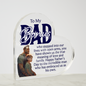 Gift for Father-in-Law  – “You Have Shown Us the True Meaning of Love” Heart Acrylic Block
