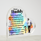 Gift for Dad (from Daughter) – “Every Step I Take” Heart Acrylic Block
