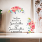 Gift for Grandma (from Granddaughter) – “The Love Between a Grandmother and Granddaughter” Heart Acrylic Block