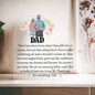 Gift for Dad (from Daughter) – “Thank You for Everything” Heart Acrylic Block