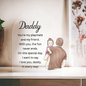Gift for Dad (from Daughter) – “You're My Playmate and My Friend” Heart‑Shaped Acrylic Block