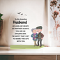 Gift for Husband – “My Love, My Heart, My Partner Always” Heart Acrylic Block