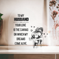 Gift for Husband – “Your Love Is the Canvas of My Dreams” Heart‑Shaped Acrylic Block