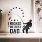 Gift for Dad (from Son) – “I Hooked the Best Dad” Heart‑Shaped Acrylic Block