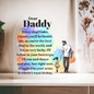 Gift for Dad (from Daughter) – “Every Step I Take” Heart Acrylic Block
