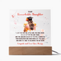 Gift for Daughter – “Remarkable, Driven, and Forever Loved” Square Acrylic Plaque