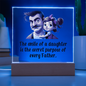 Gift for Daughter (from Dad) – “The Secret Purpose of Every Father” Square Acrylic Plaque