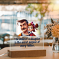 Gift for Daughter (from Dad) – “The Secret Purpose of Every Father” Square Acrylic Plaque