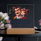 Gift for Daughter (from Dad) – “The Secret Purpose of Every Father” Square Acrylic Plaque