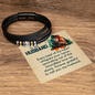 Gift for Husband – “Every Beat of My Heart Whispers Your Name”  Love You Forever Men's Bracelet