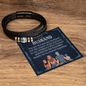 Gift for Husband – “Forever Grateful for the Family We Built Together” Love You Forever Men's Bracelet