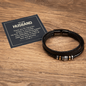 Gift for Husband – “The Anchor of Our Family” Love You Forever Men's Bracelet