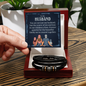 Gift for Husband – “Forever Grateful for the Family We Built Together” Love You Forever Men's Bracelet