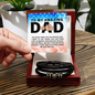 Gift for Dad – “You’re My Hero” Love You Forever Men's Bracelet