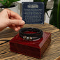 Gift for Husband – “The Rock of Our Family” Love You Forever Men's Bracelet