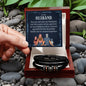 To My Husband – “Grateful for the Family We Built” Love You Forever Bracelet