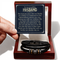 Gift for Husband – “The Rock of Our Family” Love You Forever Men's Bracelet