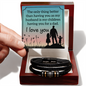 Gift for Husband – “The Best Part of Our Children's World” Love You Forever Men's Bracelet