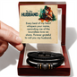 Gift for Husband – “Every Beat of My Heart Whispers Your Name”  Love You Forever Men's Bracelet