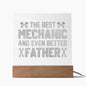Gift for Dad – “The Best Mechanic and Even Better Father” Engraved Plaque