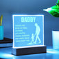 Gift for Dad – “Daddy, Thanks for Being My Hero” Engraved Acrylic Plaque