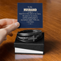 Gift for Husband – “Your Love Is the Calm to My Chaos” Men's Cross Bracelet