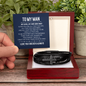 Gift for Him – “My Love, My One and Only” Men's Cross Bracelet