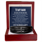 Gift for Him – “My Love, My One and Only” Men's Cross Bracelet