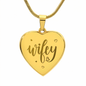 Gift for Wife – “Wifey” Engraved Heart Necklace