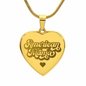 Gift for Mom – “American Mama” Engraved Heart Necklace