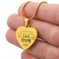 Gift for Her – “I Speak for Those Who Have No Voice” Engraved Heart Necklace