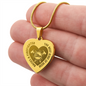 Gift for Mom – “Raises a Firefighter” Engraved Heart Necklace