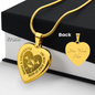 Gift for Mom – “Raises a Firefighter” Engraved Heart Necklace