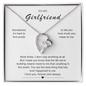 Gift for Girlfriend "Sometimes it's hard to find words..." Forever Necklace